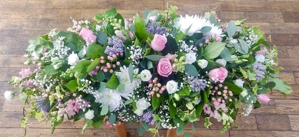 Country Garden Casket Top