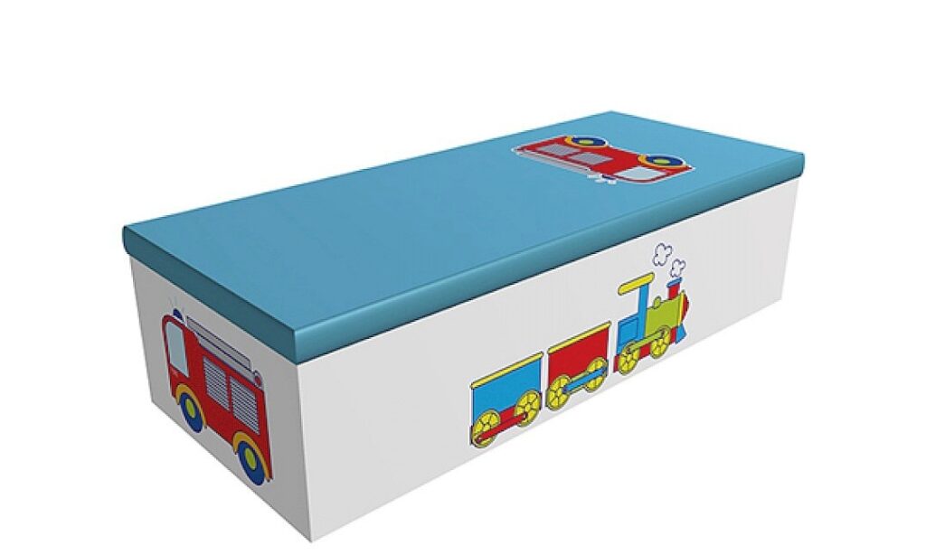 Train and Fire Engine Casket Train and Fire Engine Casket
